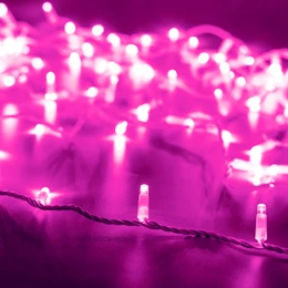 Фото #1 товара Светодиодная гирлянда ARD-STRING-CLASSIC-10000-WHITE-100LED-FLASH PINK (230V, 7W) (Ardecoled, IP65)