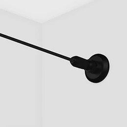 Фото #1 товара Лента-трос STINGRAY-R2-IC-A120 24V BLACK Warm3000 (9.6 W/m, IP20, 10m) (Arlight, Сталь+Алюминий)