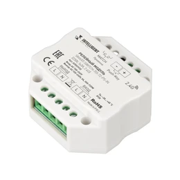 Фото #1 товара INTELLIGENT ARLIGHT Релейный модуль SMART-SWITCH-701-72-PS-IN  (230V, 1x3A, 2.4G) (IARL, IP20 Пластик, 5 лет)