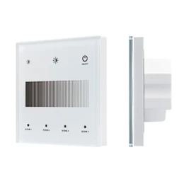 Фото #1 товара INTELLIGENT ARLIGHT Сенсорная панель SMART-DALI-301-11-1G-4SC-DT6 Белая (230V, встраиваемая, 2.4G) (IARL, IP20 Пластик, 5 лет)