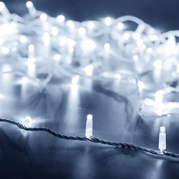 Фото #1 товара Светодиодная гирлянда ARD-STRING-PRO-10000-WHITE-100LED-FLASH WHITE (230V, 7W) (Ardecoled, IP65)