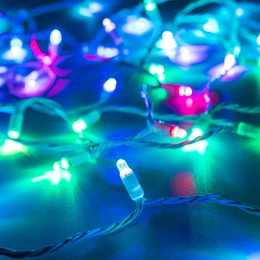 Фото #1 товара Светодиодная гирлянда ARD-STRING-CLASSIC-6000-WHITE-40LED-LIVE RGB-SPI (12V, 26W) (Ardecoled, IP65)