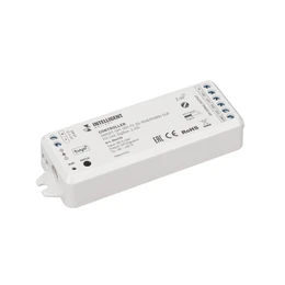 Фото #1 товара INTELLIGENT ARLIGHT Контроллер SMART-SPI-302-72-2G-RGB/RGBW-SUF (12-24V, ZigBee, 2.4G) (IARL, IP20 Пластик, 5 лет)