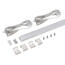 Фото #1 товара Набор для светодиодной подсветки ARL-KIT-SLIM-FC 24V Warm3000 (14 W/m, IP20, 2m) (Arlight, Алюминий+пластик)