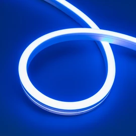 Фото #1 товара Светодиодная лента герметичная MOONLIGHT-SIDE-A140-12x17mm 24V Blue (8 W/m, IP67, 5m, wire x2) (Arlight, Вывод кабеля боковой)