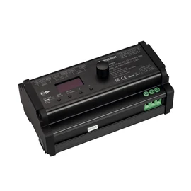 Фото #1 товара INTELLIGENT ARLIGHT Диммер SMART-TRIAC-601-82-DIM-PD-DIN Black (230V, 6А, DALI, DMX512, 2.4G) (IARL, IP20 Пластик, 5 лет)