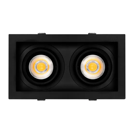 Фото #2 товара Светильник MS-VORTEX-BUILT-S210x117-2x20W Warm3000 (BK-BK, 40 deg, 230V) (Arlight, IP20 Металл, 5 лет)