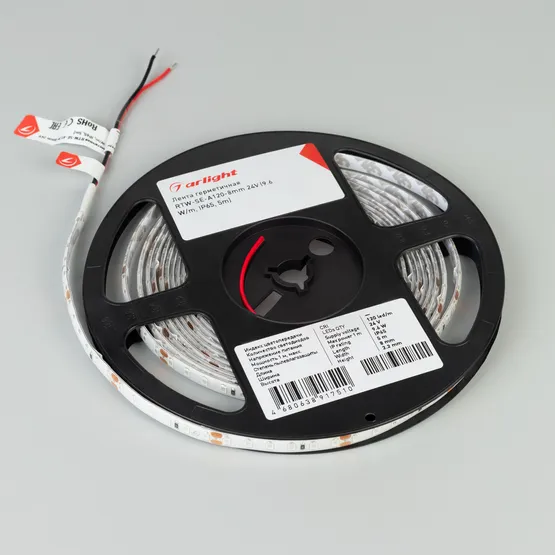 Фото #3 товара Светодиодная лента герметичная RTW-SE-A120-8mm 24V Blue (9.6 W/m, IP65, 5m) (Arlight, -)