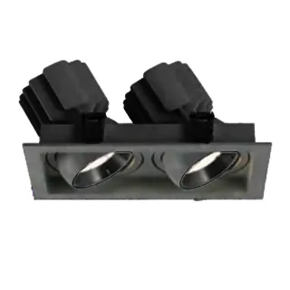 Фото #1 товара Светильник MS-VORTEX-BUILT-S210x117-2x20W Warm3000 (BK-BK, 40 deg, 230V) (Arlight, IP20 Металл, 5 лет)