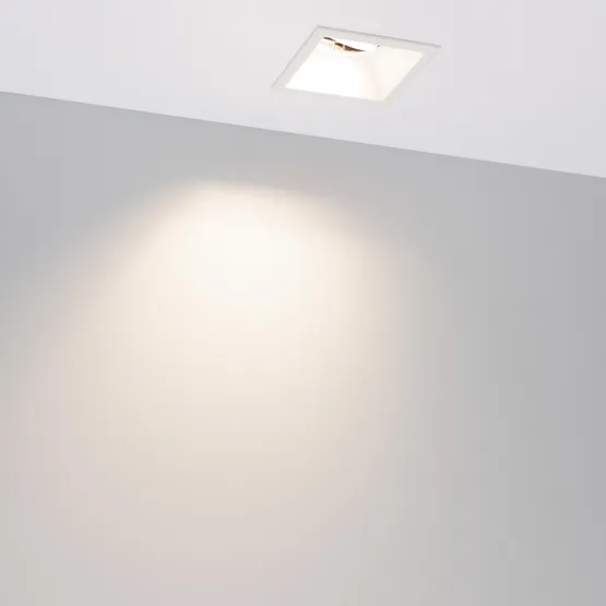 Фото #4 товара Светильник MS-FLOW-BUILT-S85x85-12W Day4000 (WH, 55 deg, 230V) (Arlight, IP20 Металл, 5 лет)