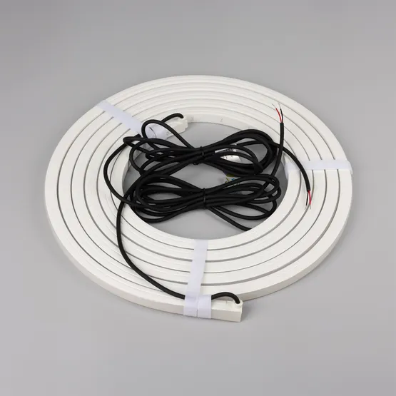 Фото #4 товара Светодиодная лента герметичная NOVA-TOP-PU-A120-16x15mm 24V Warm2700 (10 W/m, IP68, 5m, wire x2) (Arlight, Полиуретан)