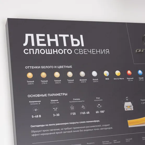 Фото #6 товара Стенд Ленты ARL-COB-01-1760х600mm (230V) (Arlight, -)