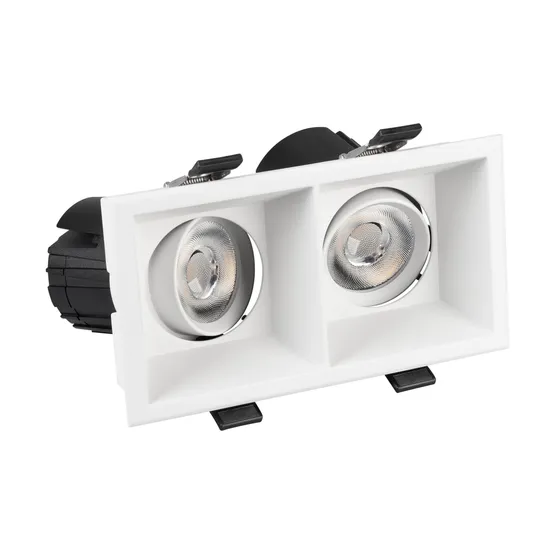 Фото #7 товара Светильник MS-FLOW-BUILT-S157x85-2x6W Warm3000 (WH, 55 deg, 230V) (Arlight, IP20 Металл, 5 лет)