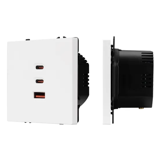Фото #1 товара ARL NOBE USB Розетка тип А+С+С софт-тач белый кварц SCT-MUACC-SFPL-FC-WH (65W, QC3) (Arlight, -)