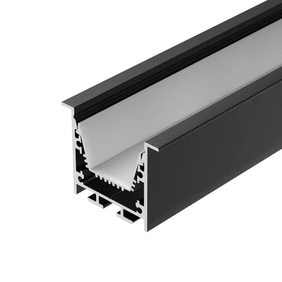 Фото #2 товара Профиль LINIA45-F-TRAY-3000 BLACK (Arlight, Алюминий)