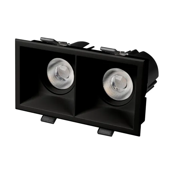 Фото #1 товара Светильник MS-FLOW-BUILT-S157x85-2x12W Day4000 (BK, 38 deg, 230V) (Arlight, IP20 Металл, 5 лет)