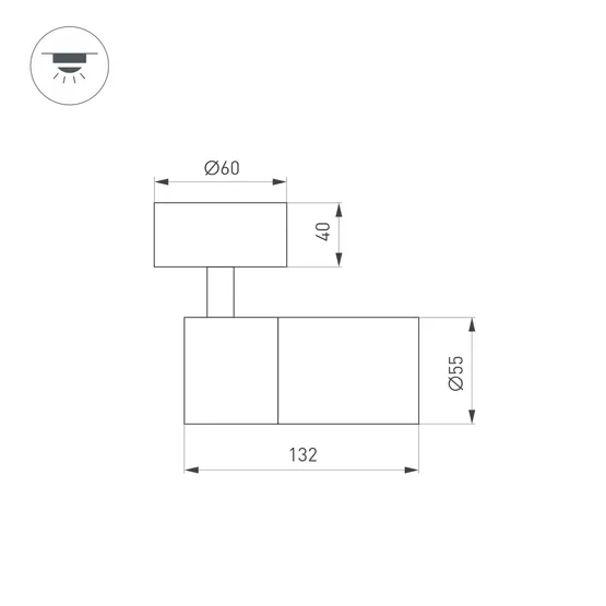 Фото #8 товара Светильник SP-ARTEMIS-SURFACE-FLAP-R55-12W Warm2700 (BK, 8-80 deg, 230V) (Arlight, IP20 Металл, 5 лет)