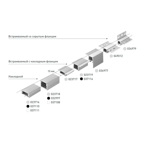 Фото #4 товара Профиль ARH-CEIL-S16-FANTOM-EDGE-2000 ANOD (Arlight, Алюминий)