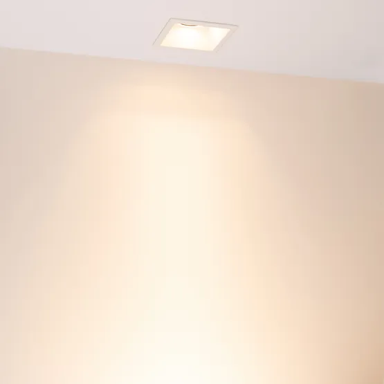 Фото #6 товара Светильник MS-FLOW-BUILT-S85x85-6W Warm3000 (WH, 55 deg, 230V) (Arlight, IP20 Металл, 5 лет)