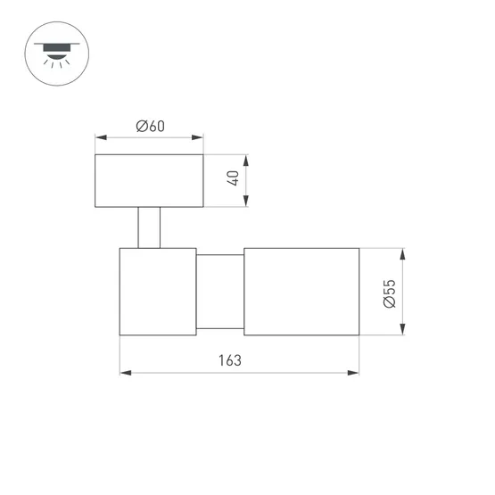 Фото #7 товара Светильник SP-ARTEMIS-SURFACE-FLAP-R55-12W Warm2700 (BK, 8-80 deg, 230V) (Arlight, IP20 Металл, 5 лет)