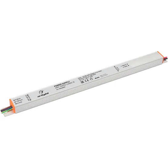 Фото товара Блок питания ARV-24024-LONG-D (24V, 1A, 24W) (Arlight, IP20 Металл, 3 года)