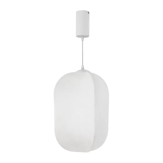 Фото #3 товара Светильник SP-SETA-HANG-L410х300-7W Warm2700 (WH, 320 deg, 230V) (Arlight, IP20, Натуральный шелк, 3 года)