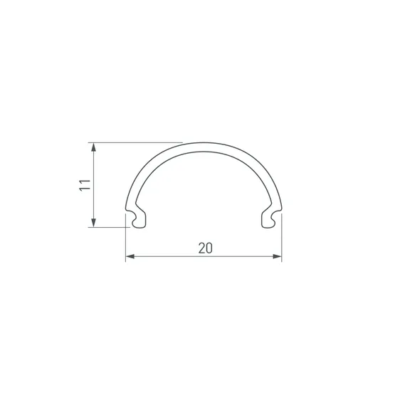 Фото #2 товара Экран SL-LINE-2011-2000 Round OPAL (Arlight, Пластик)