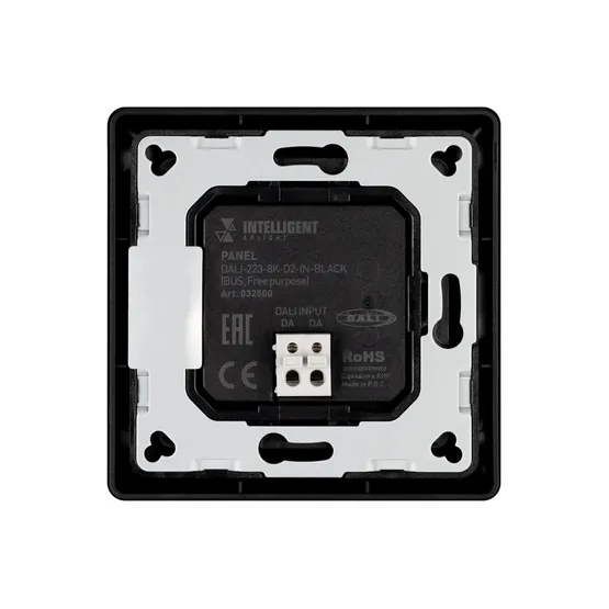 Фото #4 товара INTELLIGENT ARLIGHT Панель DALI-223-8K-D2-IN-BLACK (BUS, Free purpose) (IARL, -)