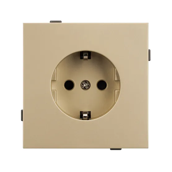 Фото #2 товара Механизм электрической розетки SCT-TENDO-MEU1-SFPL-GD (230V, 16A) (Arlight, -)