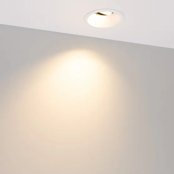 Фото #6 товара Светильник MS-FLOW-BUILT-R85-12W Warm3000 (WH, 55 deg, 230V) (Arlight, IP20 Металл, 5 лет)