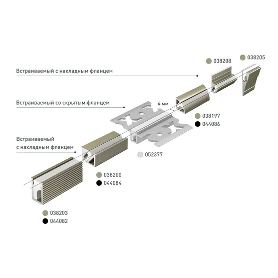 Фото #9 товара Профиль SL-BEVEL-H10-F14-2000 ANOD OLIVE GREY (Arlight, Алюминий)