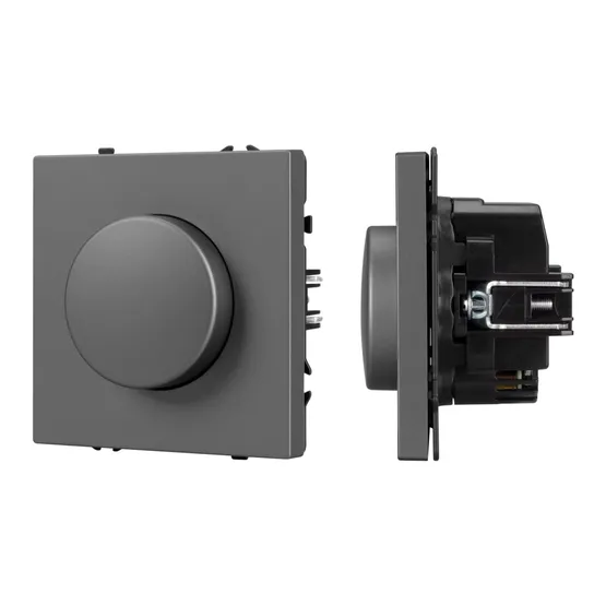 Фото #1 товара Механизм светорегулятора SWT-NOBE-DLR-SFPL-GR (250V, 300W) (Arlight, Серый базальт)