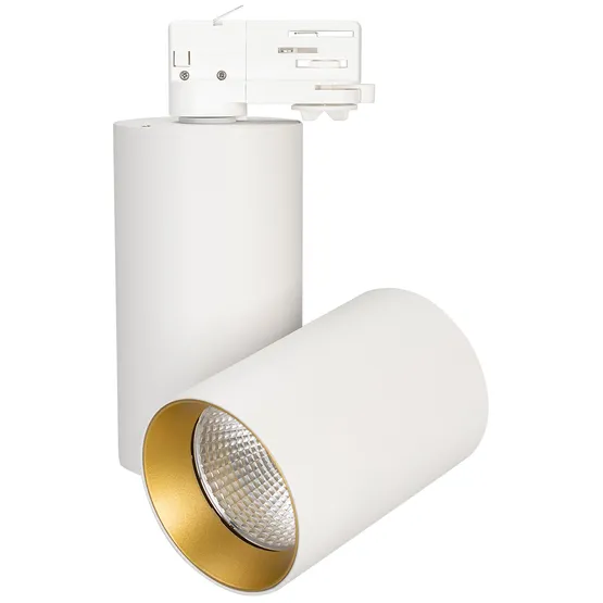 Фото #1 товара Светильник SP-POLO-TRACK-TURN-R85-15W White5000 (WH-GD, 40 deg) (Arlight, IP20 Металл, 3 года)