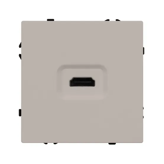 Фото #4 товара Механизм HDMI розетки SCT-NOBE-MHD1-SFPL-CA (Arlight, Кашемир)