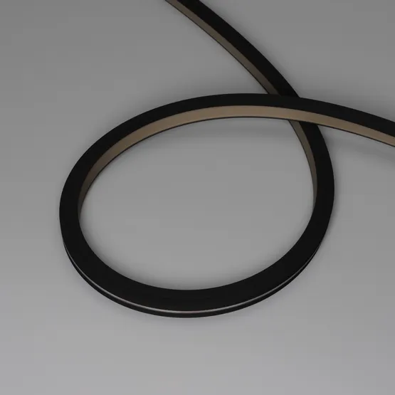 Фото #3 товара Светодиодная лента герметичная NOVA-TOP-BLACK-A120-16x15mm 24V Warm3000 (10 W/m, IP67, 2835, 5m, wire x2) (Arlight, Вывод боковой, 5 лет)