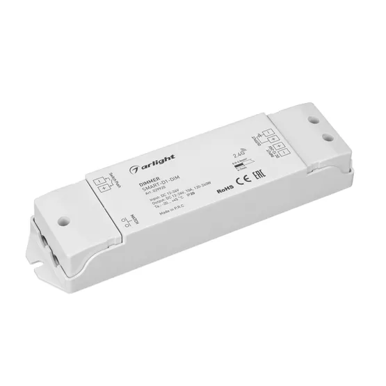 Фото #1 товара Диммер SMART-D1-DIM (12-24V, 1x10A, 2.4G) (Arlight, IP20 Пластик, 5 лет)