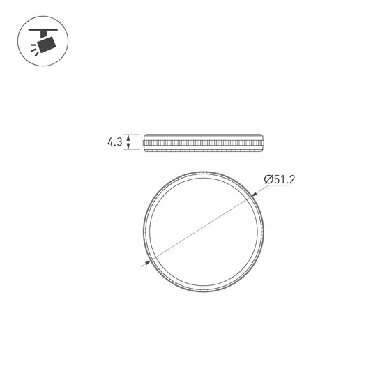 Фото #3 товара Фильтр LGD-ARTIFACT-UV-LENS-R49 (BK) (Arlight, Металл)