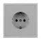 Минифото #4 товара ARL NOBE Розетка зк со шторками софт-тач никель SCT-MEU-SFPL-IS (250V, 16A) (Arlight, -)
