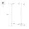 Минифото #2 товара Опора фланцевая OXOR-OK-D80/57-L5000 (BK) (Arlight, Сталь) (Arlight, Сталь)